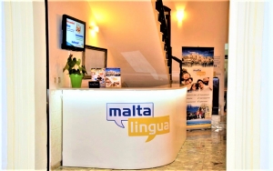 Malta Linguaの受付