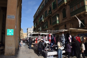 マルタの首都Vallettaでのマーケット