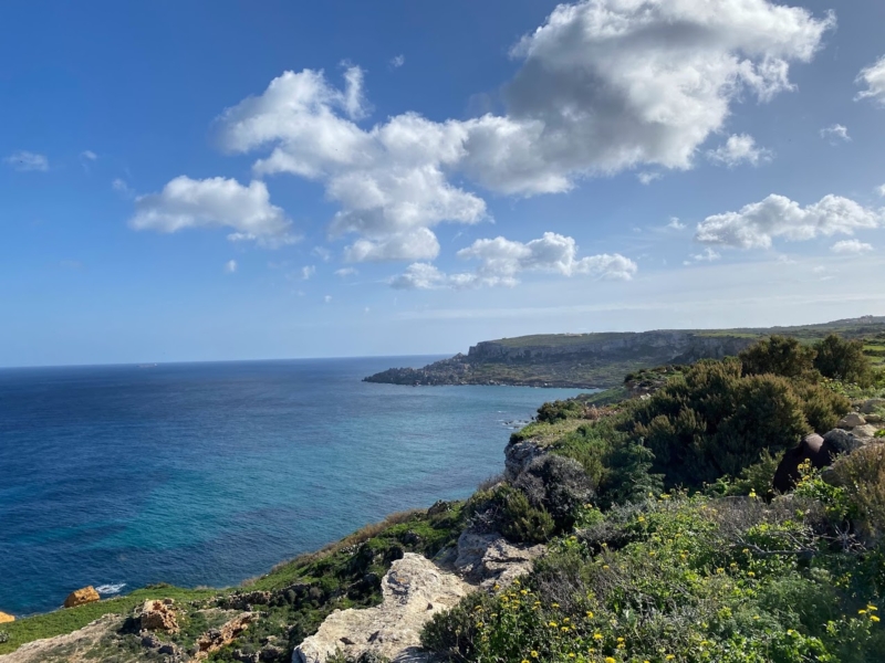 マルタはゴゾ島から見るオーシャンビュー
